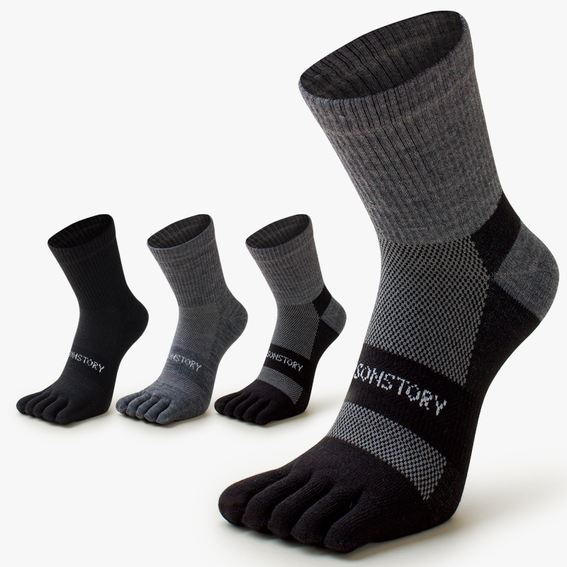Toe Sock Split - 5 Çift Kalın, Sıcak Tutan, Beş