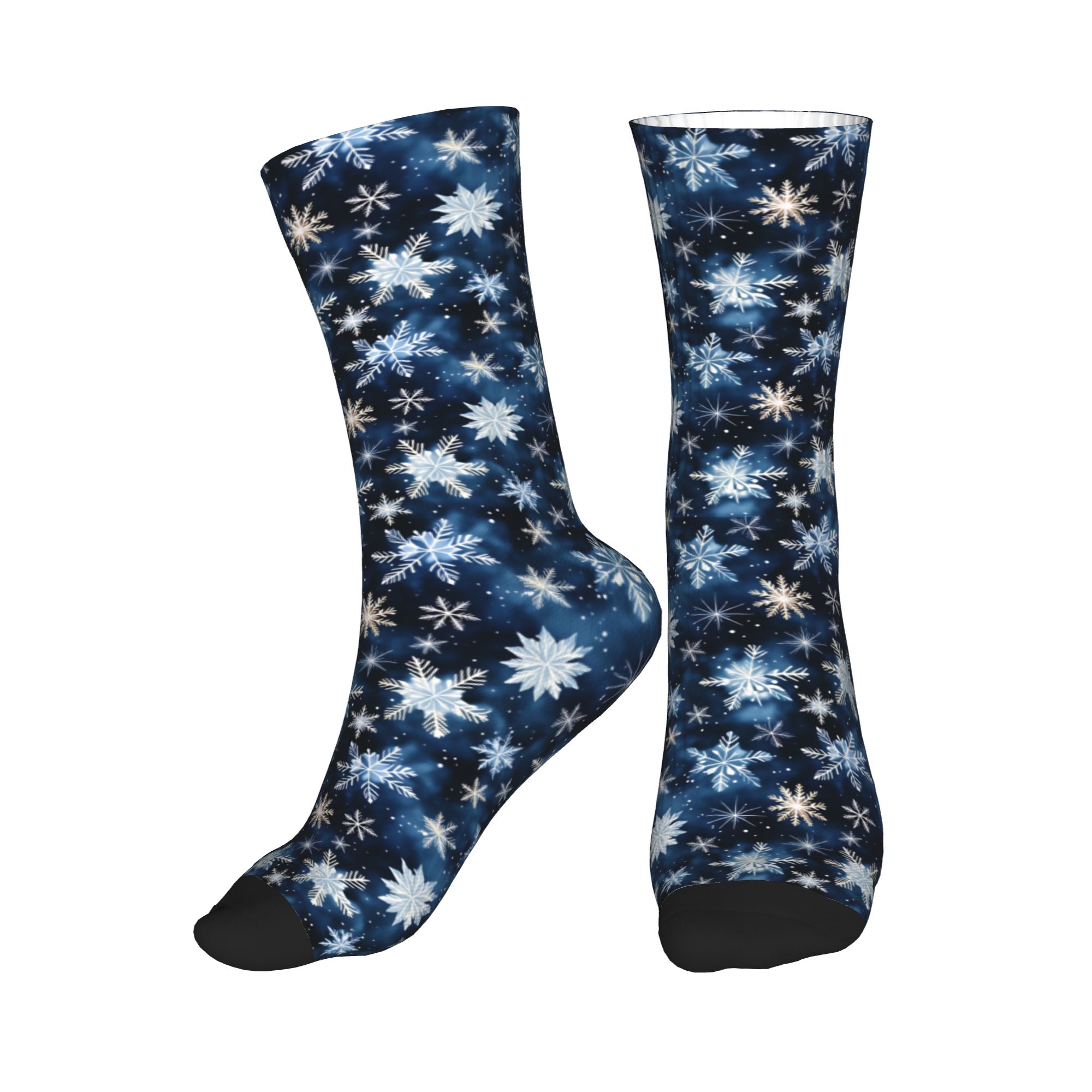 Dress Sock Men - Lacivert Kar Tanesi Desenli Erkek Mürettebat