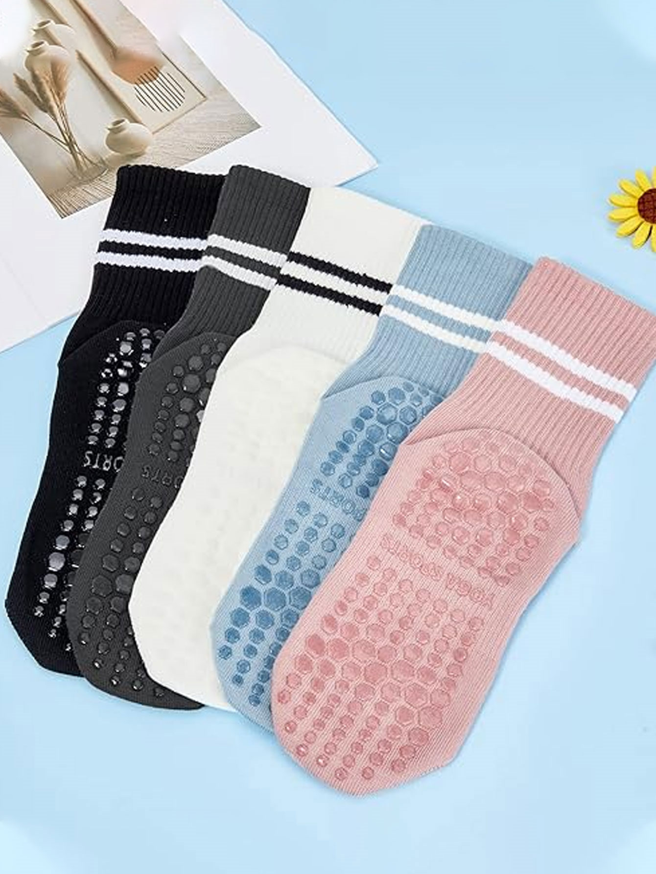3 Çift Yoga Çorabı, Kaymaz Pro - No Show Sock Women incelemesi ve fiyatı