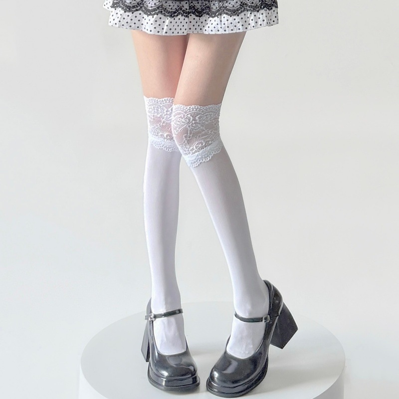 İlkbahar Sonbahar Beyaz Dantel - Boot Sock Slouchy incelemesi ve fiyatı