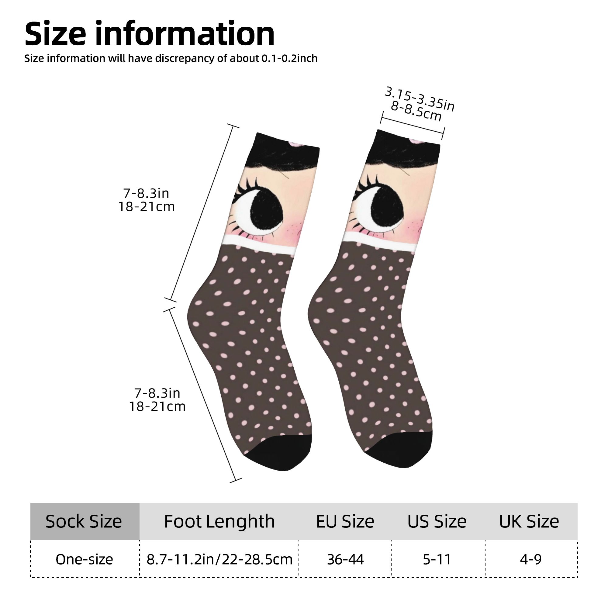 Özel Büyük Gözlü Kız Çizgi Rom - Dress Sock Men incelemesi ve fiyatı