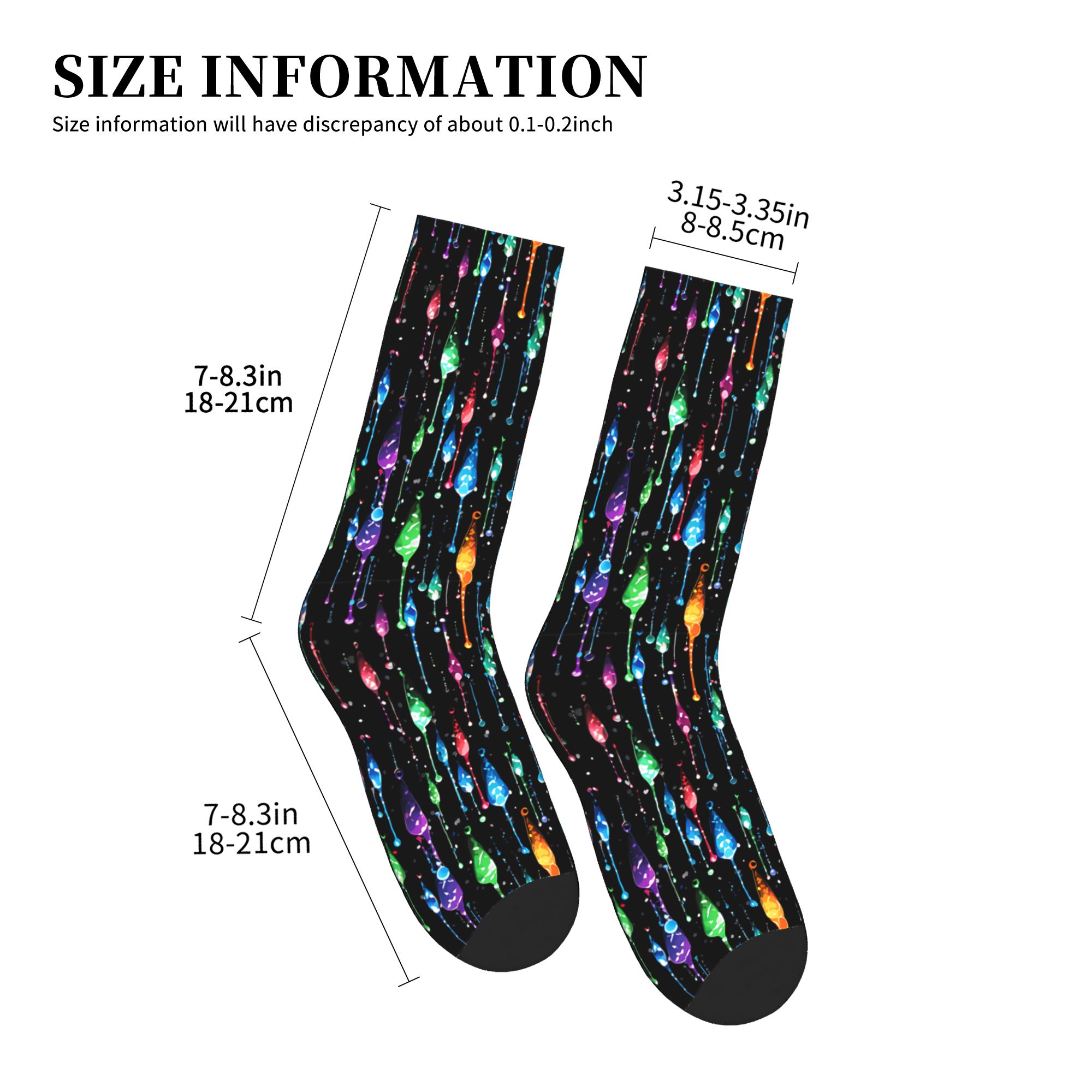 Damlayan Gökkuşağı Sıvı Desenl - Dress Sock Men incelemesi ve fiyatı